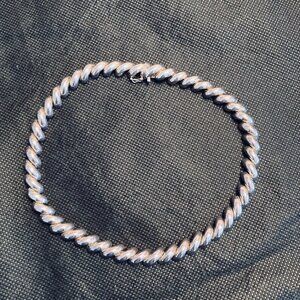 Sterling Silver Twisted Necklace